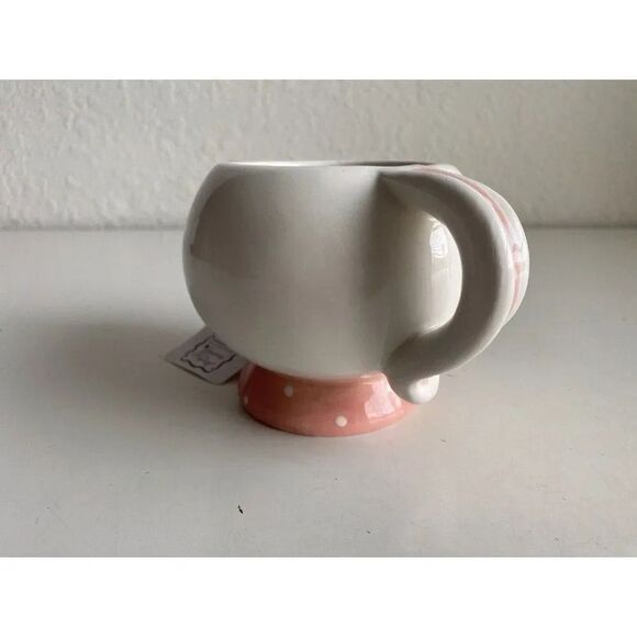 Easter Dottie Bunny Ceramic Short Mug Spring Johanna Parker Transpac NEW - Picture 7 of 12